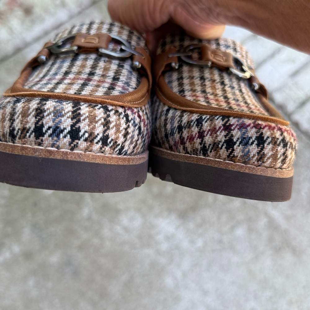 NIB Donald J. Pliner Clio Saddle Houndstooth Loafer Size 8.5 - Picture 6 of 10